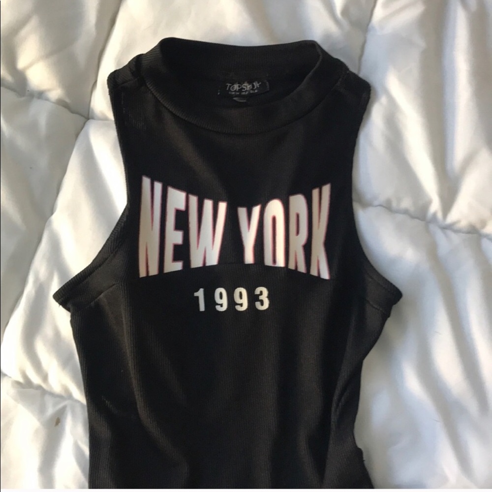 TOPSHOP OPEN BACK NEW YORK ONESIE